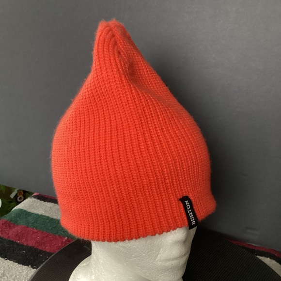 Burton Orange Knit Beanie Hat - Picture 3 of 11